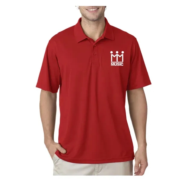 UltraClub® Men's Cool & Dry Mesh Pique Polo Shirt - Image 15