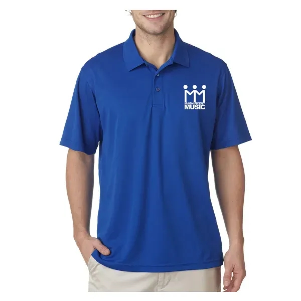 UltraClub® Men's Cool & Dry Mesh Pique Polo Shirt - Image 16
