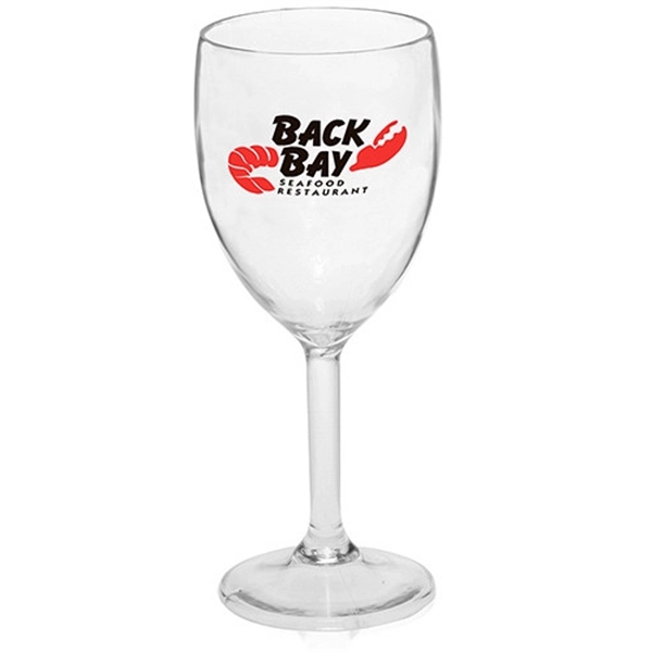 10 oz. Plastic White Wine Glasses - Image 1