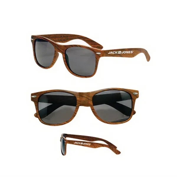 Wood Tone Sunglasses - Image 1