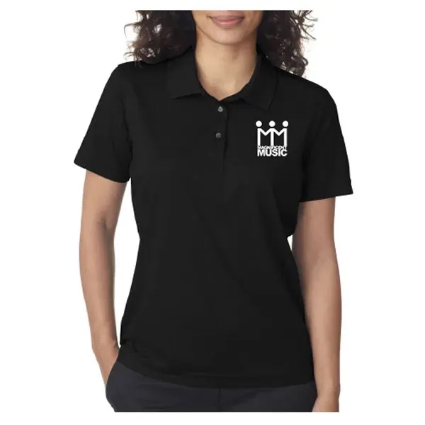 Wholesale UltraClub Ladies' Cool & Dry Mesh Pique Polo Shirt - Image 1