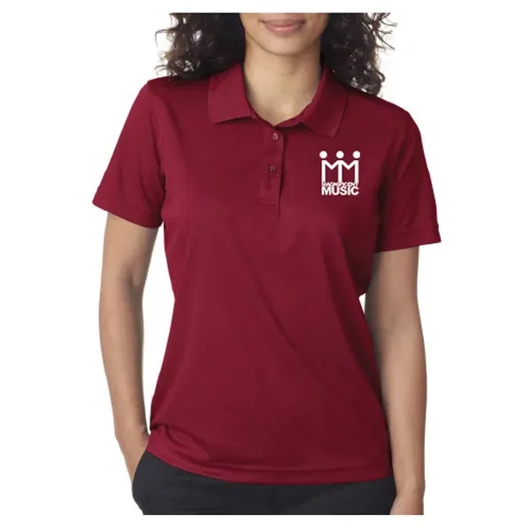 Wholesale UltraClub Ladies' Cool & Dry Mesh Pique Polo Shirt - Image 3