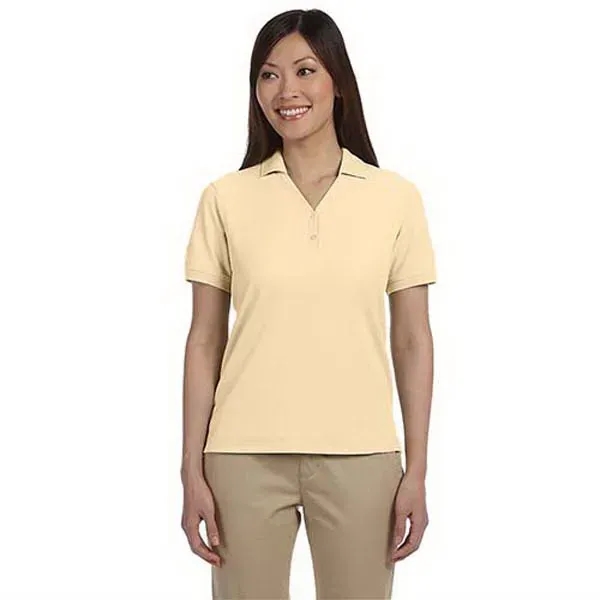 Devon & Jones Ladies' Short-Sleeve Y-Collar Polo Shirt - Image 5