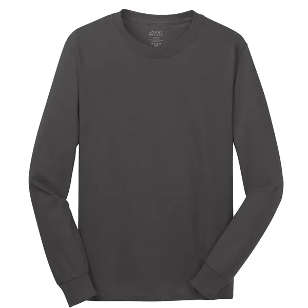 Personalized Port & Company® Long Sleeve Cotton T-Shirt - Image 19