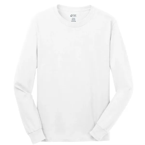Personalized Port & Company® Long Sleeve Cotton T-Shirt - Image 30