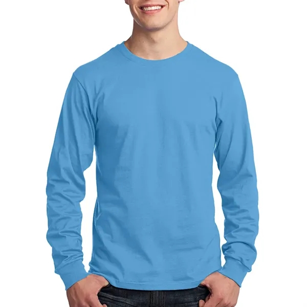 Personalized Port & Company® Long Sleeve Cotton T-Shirt - Image 36