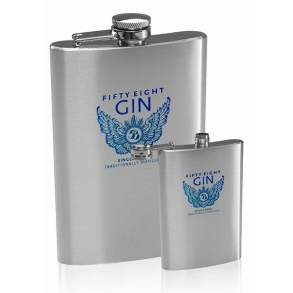 9 oz. Homer Stainless Steel Hip Flask - Image 1