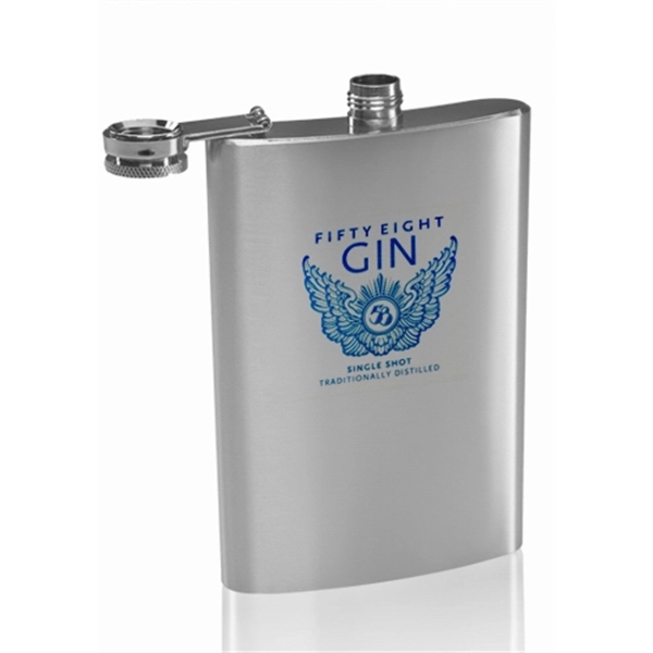 9 oz. Homer Stainless Steel Hip Flask - Image 2