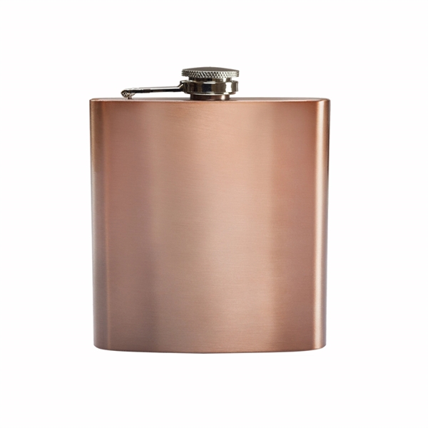 6 oz Sphynx Copper Coated Hip Flask - Image 4