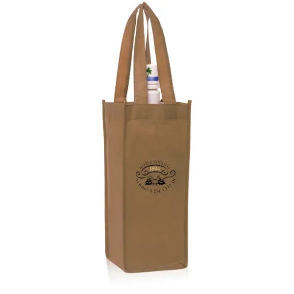 Non-Woven Vineyard One Bottle Wine Bags - Image 4