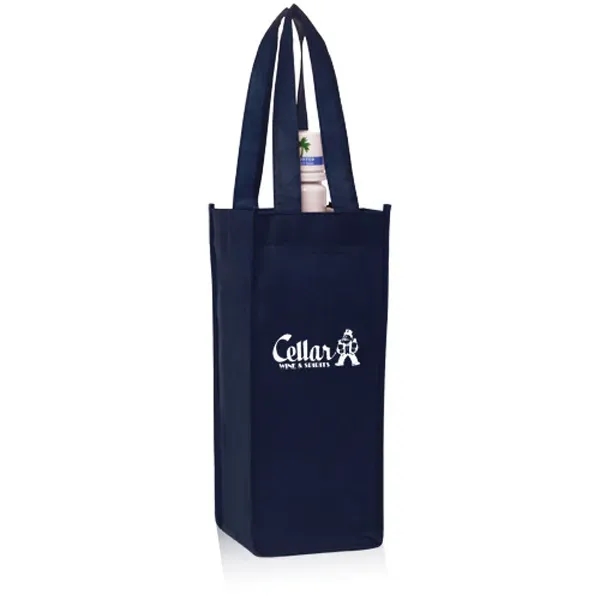 Non-Woven Vineyard One Bottle Wine Bags - Image 5
