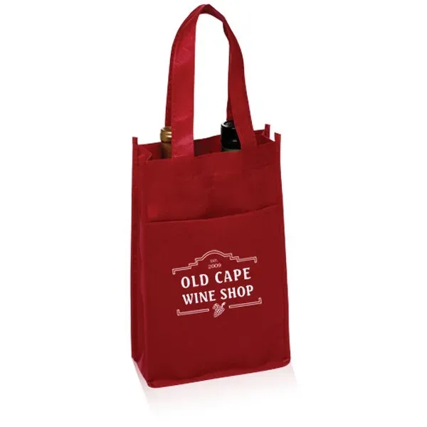 Non-Woven Vineyard Two Bottle Wine Bags - Image 2
