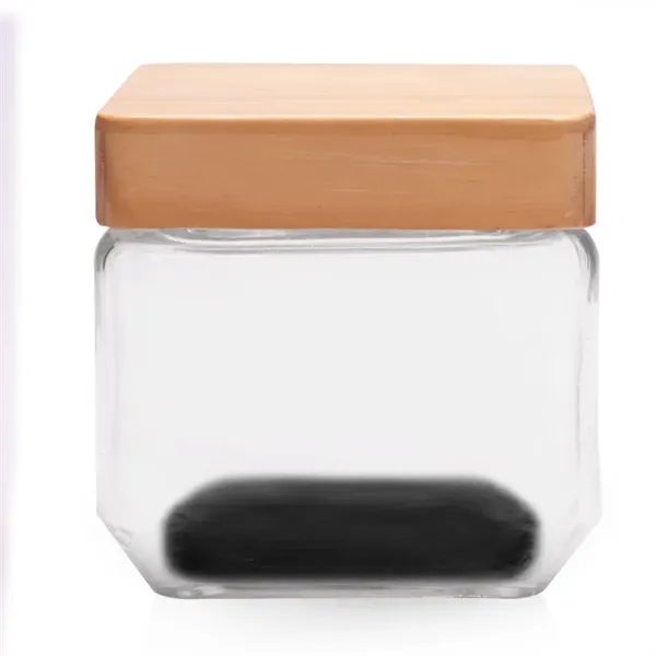 27 oz. Glass Candy Jars with Wooden Lid - Image 8