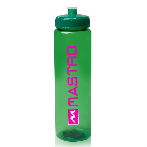 32 oz Poly-Clear Plastic Water Bottle - Image 2