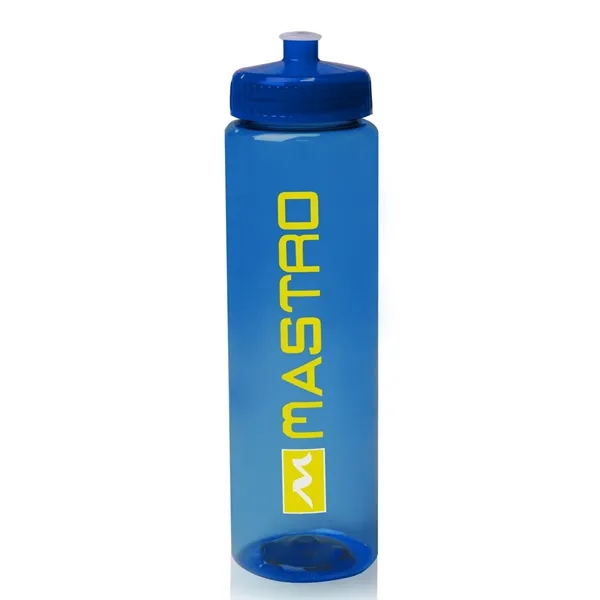 32 oz Poly-Clear Plastic Water Bottle - Image 4