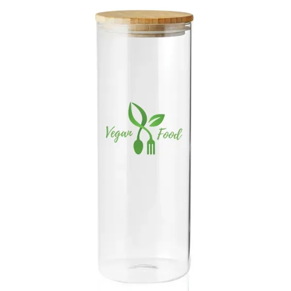 64 oz. Store N Go Glass Storage Jar with Bamboo Lids - Image 3