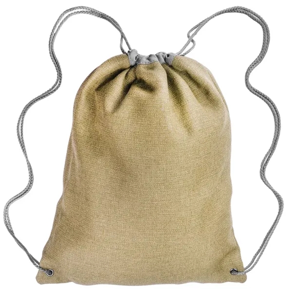 Cromwell Linen Drawstring Backpacks - Image 6