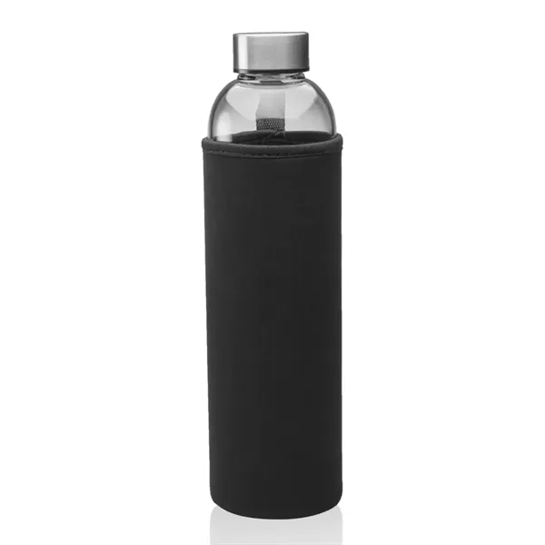 34 oz. Aarthus Glass Water Bottle with Carrying Pouch - Image 4