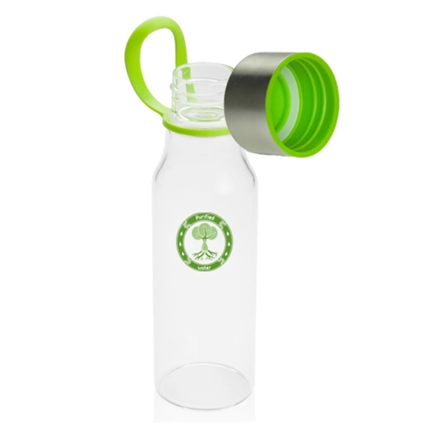 17 oz. Glass Water Bottles with Carrying Strap - Image 6