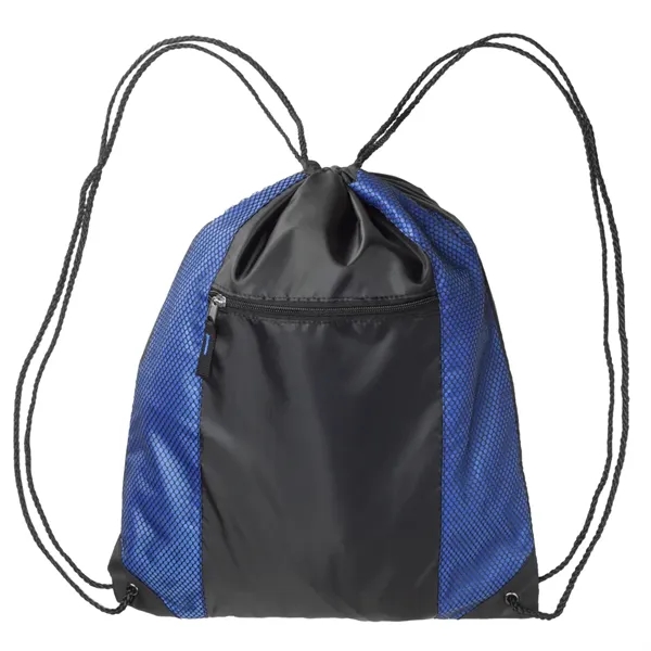 Zipper Pocket Drawstring Backpacks - Image 6
