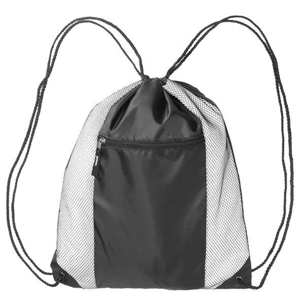 Zipper Pocket Drawstring Backpacks - Image 10