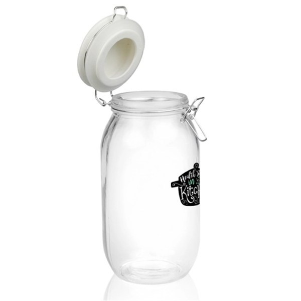 51 oz. Elrow Clip Top Glass Storage Jars - Image 3