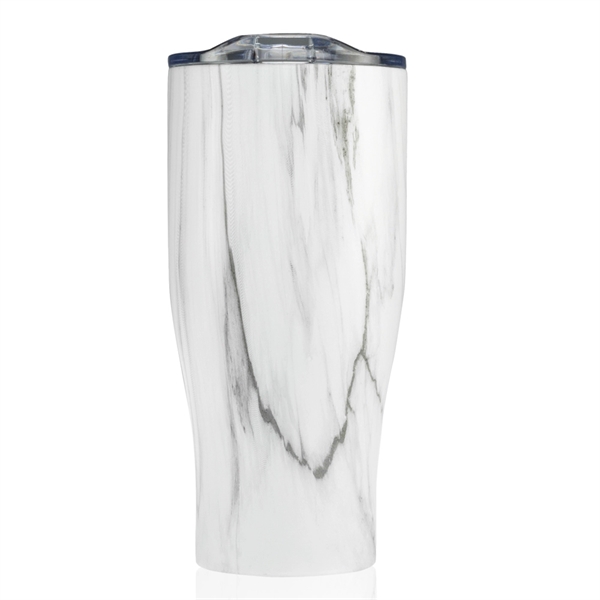 27 oz Stainless Steel Tumblers with Clear Push Lids - Image 7