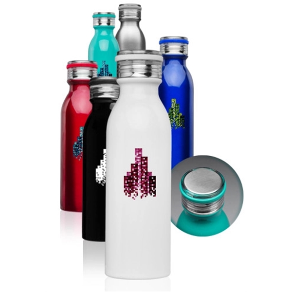 20 oz Stainless Steel Water Bottle - Image 1