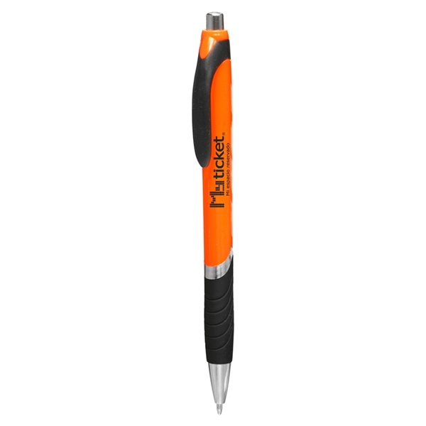 Bright Colors Rubber Grip Ballpoint Pen - Image 27