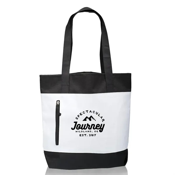 Seaside Tote Bags with Front Zipper - Image 1