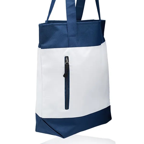 Seaside Tote Bags with Front Zipper - Image 2