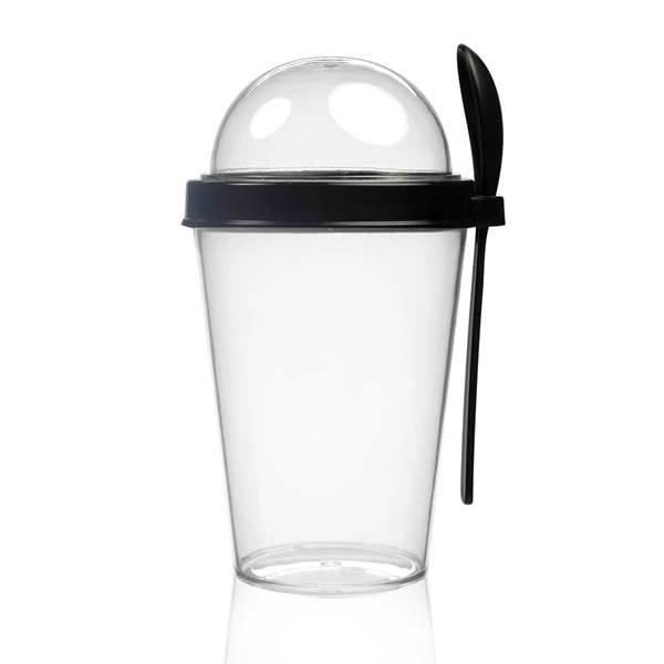 13.5 oz Snack-To-Go Cup with Lid and Spoon - Image 3