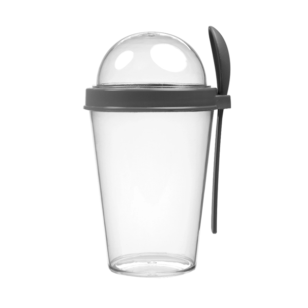 13.5 oz Snack-To-Go Cup with Lid and Spoon - Image 5