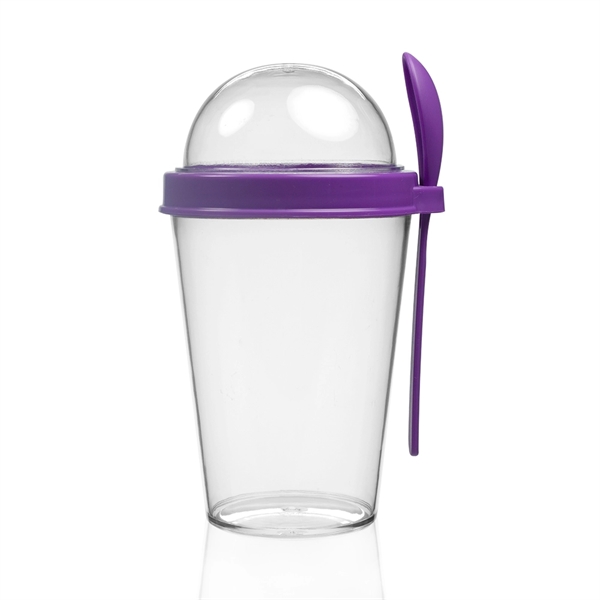 13.5 oz Snack-To-Go Cup with Lid and Spoon - Image 6