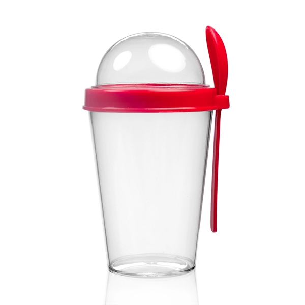 13.5 oz Snack-To-Go Cup with Lid and Spoon - Image 7