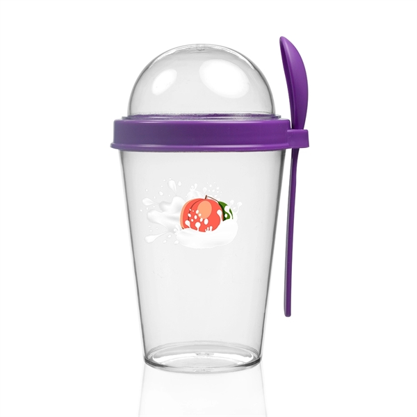 13.5 oz Snack-To-Go Cup with Lid and Spoon - Image 16