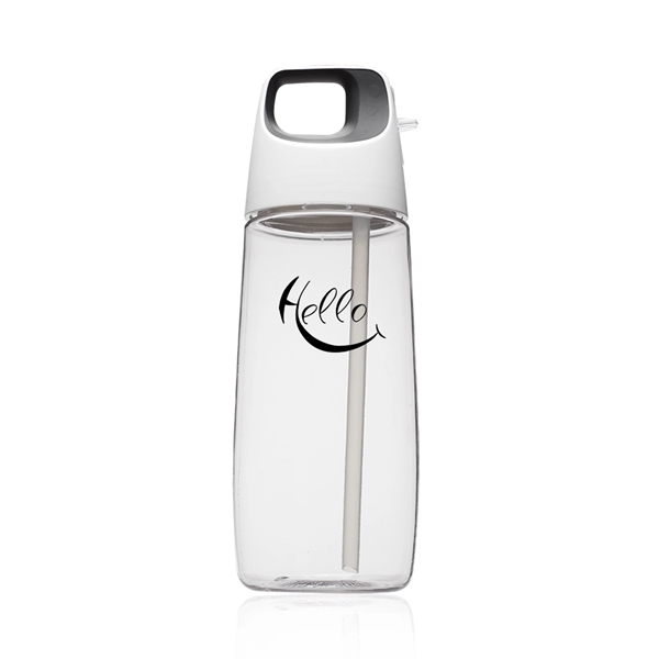 27 oz. Accent Cube Water Bottles with Straw - Image 2