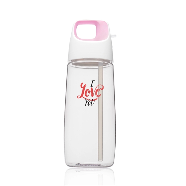 27 oz. Accent Cube Water Bottles with Straw - Image 13
