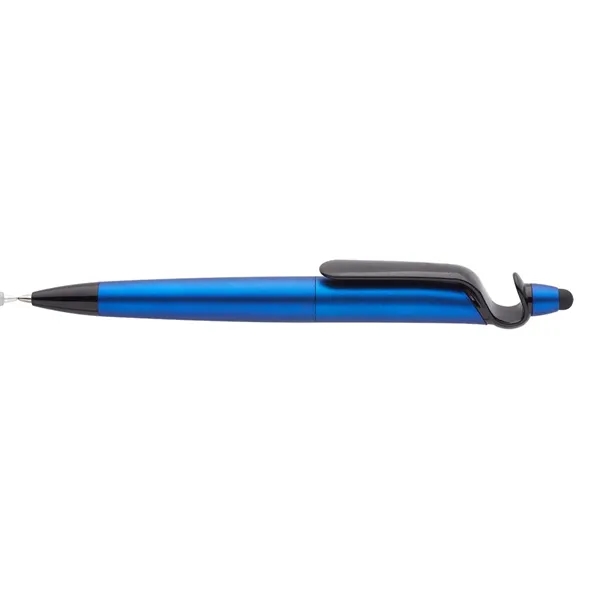 3-in-1 Plastic Pen with Stylus and Cell Stand - Image 3