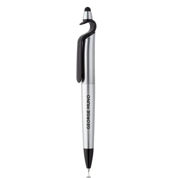 3-in-1 Plastic Pen with Stylus and Cell Stand - Image 8