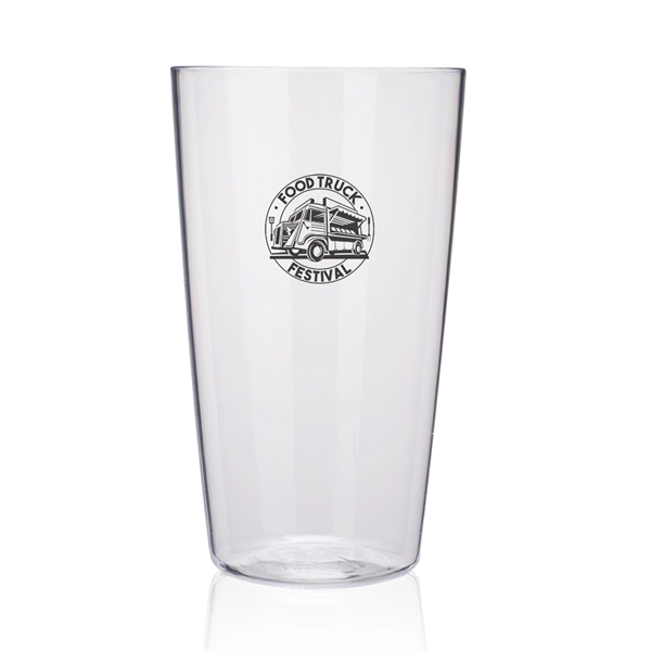 20 oz. Translucent Plastic Beer Glass - Image 2