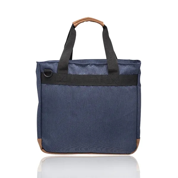 Lyon Two-Tone Polyester Messenger Bags - Image 4