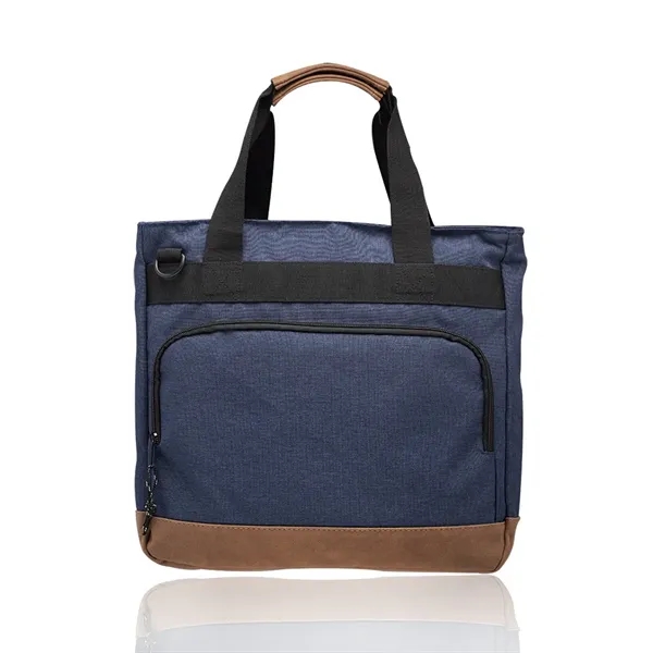 Lyon Two-Tone Polyester Messenger Bags - Image 5