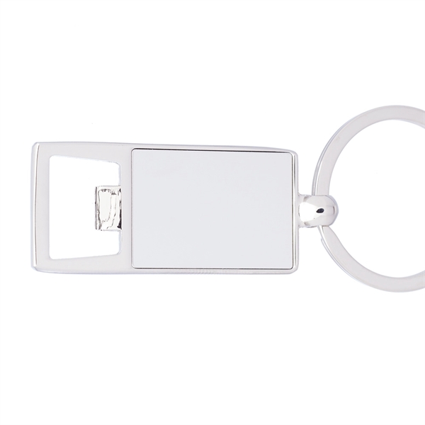 Reflection Metal Keychain with Bottle Opener - Image 3