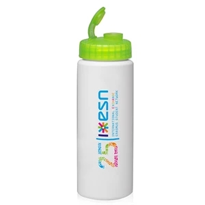 32 oz. HDPE Plastic Water Bottles with Sipper Lids