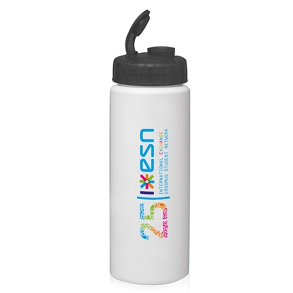 32 oz. HDPE Plastic Water Bottles with Sipper Lids - Image 4