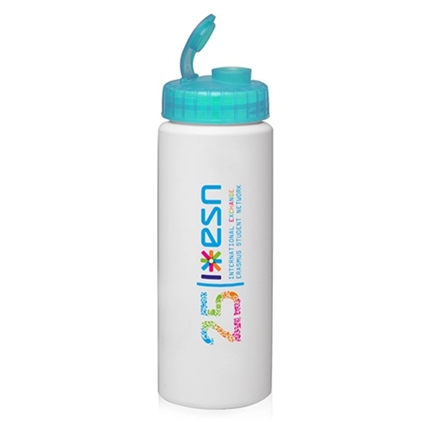 32 oz. HDPE Plastic Water Bottles with Sipper Lids - Image 5
