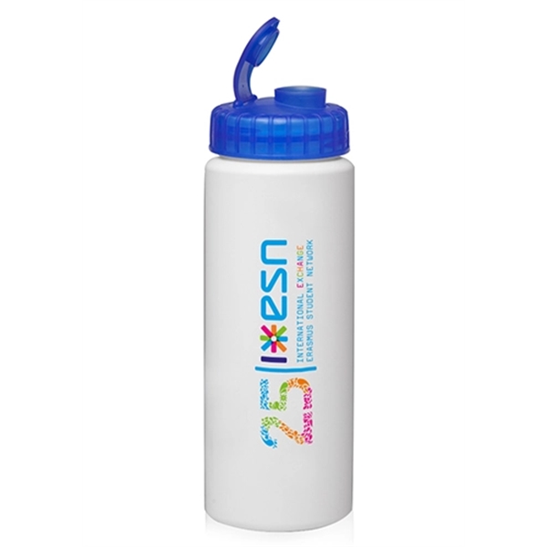 32 oz. HDPE Plastic Water Bottles with Sipper Lids - Image 6