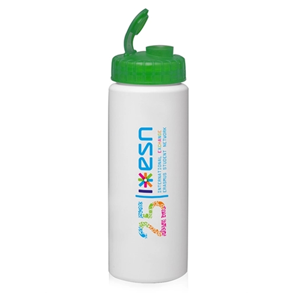 32 oz. HDPE Plastic Water Bottles with Sipper Lids - Image 7
