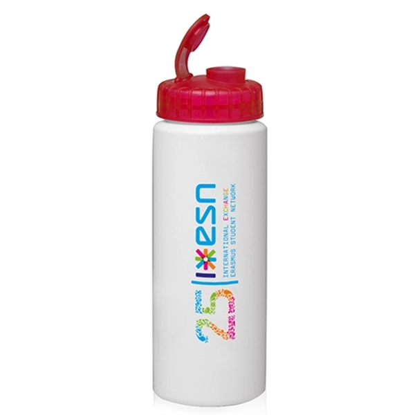 32 oz. HDPE Plastic Water Bottles with Sipper Lids - Image 9